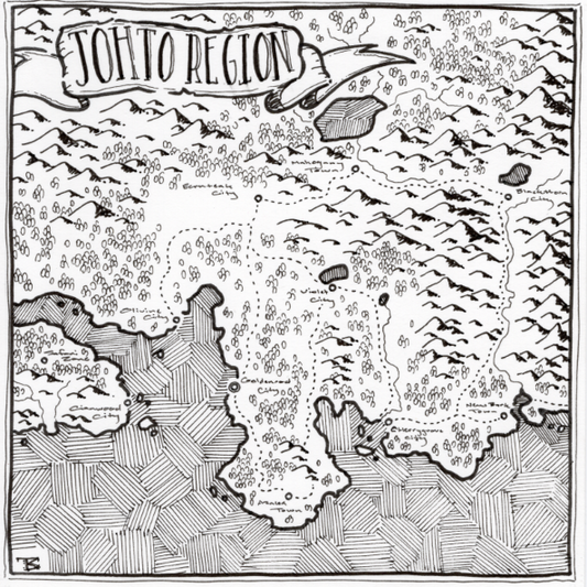 Johto Region - Minimap