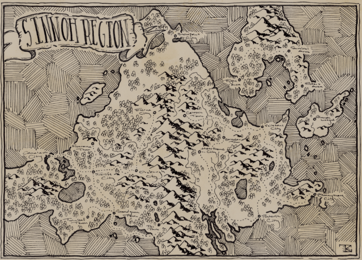 Sinnoh Region - Minimap